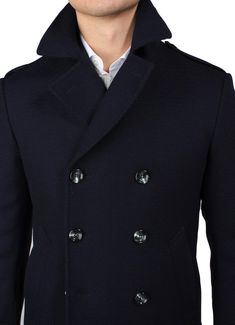 Zane Barläs Overcoat Blue Peacoat Custom Suits for Men and Women Navy Blue Peacoat Men, 2023 Clothes, Peacoat Men, Wool Peacoat, Shoulder Shirts, Clothing Styles, Casual Street Style, Mens Clothing, Modern Man