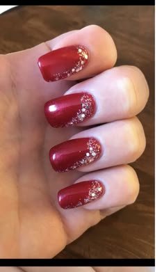 Holiday Nails Winter, Holiday Nails Christmas, Christmas Manicure, Holiday Nail Designs, Christmas Gel Nails, Her Nails, Christmas Nail Art Designs, Holiday Nail Art, Christmas Nails Acrylic