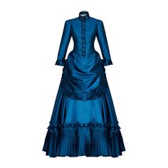 PRICES MAY VARY. Packing List: Top and Skirt Fabric: N/P Taffeta Women's Ghosts Hetty Dress Cosplay Costume Blue Ball Gown Victorian Lady Dress Halloween Outfits This prom dress is perfect for young ladies afternoon tea parties, dress parties, dinner parties, dance parties, school performances, cosplay, weddings, etc. It is also perfect for everyday wear Size: We have women's sizes from XS to XXXL, please check our size chart carefully to choose the size that suits you.If your size is special, p Blue Vintage Victorian Dress For Costume Party, Victorian Costume Women, Dickens Fair Costume, Victorian Dress 1880, Blue Victorian Dress With Historical Design, Belle Ball Gown, Historical Blue Victorian Dress Costume, Blue Victorian Dress, Blue Vintage Victorian Dress With Baroque Style