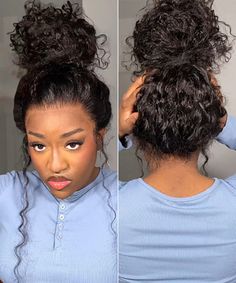 [Upgrade 360] Invisible Drawstring Straps Glueless Lace Wig Curly Bleached Knots Human Hair Wig Curly Hair Bleached, Ponytail High, Frontal Lace Wig, A High Ponytail, Hd Lace Wigs, 360 Wig, Wig Curly, Lace Braid, High Bun