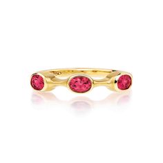 Gold And Ruby Ring, Stack Rings, Red Spinel, Diamond Stacks, Spinel Ring, Watches For Sale, Stack Ring, Professional Jewelry, Gold Satin