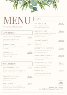 New fancy menu templates to edit Resturant Menue Design, Menu Catering, Restaurant Menus Design, Hotel Restaurant Menu Design, Fancy Menu Ideas, Food Menus Designs, Custom Menu Design, Resturant Menue Ideas