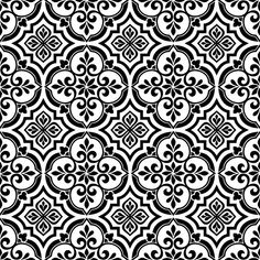 an abstract black and white pattern with swirls on it's sides, as well as