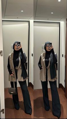 Modest Casual Outfits, Mode Turban, Muslim Outfits Casual, Hijab Style Casual, Hijabi Fashion Casual, Winter Fashion Outfits Casual, Fashion Top Outfits