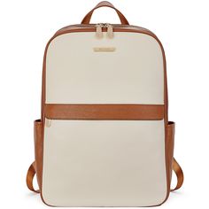 High Quality -- The backpack is made of Genuine Leather and durable lining. Smooth U-zip allowed easy access. Adjustable straps are comfy that wouldn't dig into your shoulder.    Structure -- 2 main pocket,4 inner pocke,2 pen pocket,1 inner zipper pocket,1 laptop pocket,1 front zipper pocket,1 rear zipper pocket and 2 side pocket,so you can easy to access and store stuff.    Size -- (L) 11.42 x (H) 15.7 x (W)5.12 inches / (L) 29 x (H) 40 x (W) 13 cm; Net weight: 2.98 lb (1.35 kg).        Featu Work Backpack Women, College Casual, Work Backpack, Leather Laptop Backpack, Leather Backpack Purse, Backpack For Women, Purse For Women, Backpack Travel, Backpack Travel Bag