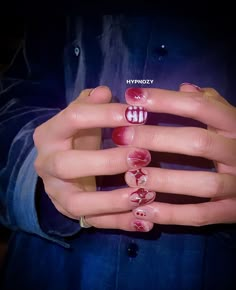 The8 Nails, Svt Nails, Hao Icons, K Pop Nails, Idol Nails, Minimal Nails Art, Kpop Nails, Hippie Nails, Beauty Nails Design