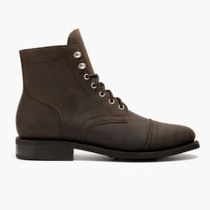 Women's Captain Lace-Up Boot In Tobacco Brown Leather - Thursday Boots Thursday Boots Women, Thursday Boot Company, Women's Lace Up Boots, Thursday Boots, Keds Champion, Boot Companies, Suede Fashion, Nike Flex, Goodyear Welt