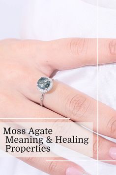 What is moss agate good for? Moss Agate Healing Properties, Agate Properties, Agate Meaning, Mental Healing, Zodiac Stones, Moss Agate Ring, Rainbow Quartz, Physical Properties