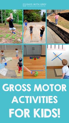 the cross motor activities for kids