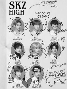 an advertisement for the upcoming k - pop group's album, six high school