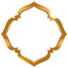 an ornate gold frame on a white background