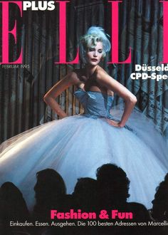 1995 - John Galliano show - Nadja Auermann Elle cover Elle Cover, Super Models, Cover Magazine, 2000 Fashion, Fashion Magazine Cover, Super Model, Fashion Cover, Vogue Covers