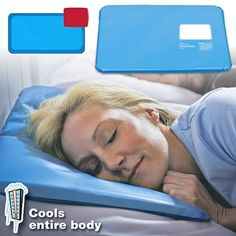 Great for those suffering from hot flashes, night sweats, headaches, fevers, muscle aches even sore, tire feet! Once activated the cooling pad will stay cooler that your body temperature, providing cooling, soothing comfort. Color:Blue No batteries or electricity required. Cold Pillow is hypoalergentic, non-toxic and latex free. 100% brand new and high quality Actual Size:21"x12"(Product is folded inside box) The cooling pad continuously circulates water to absorb and release body heat. Package Cooling Pillow, Gel Pillow, Muscle Relief, Head Pillow, Sleep Help, Muscle Aches, Cold Therapy, Best Pillow, Body Heat