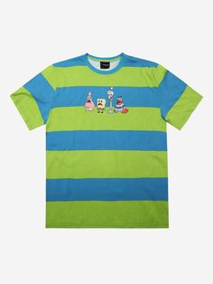 Short Sleeve Ribbed Crew Neck Unisex Regular Fit 100% Cotton Officially Licensed Imported Spongebob Shirt Aesthetic, Spongebob Fashion, Spongebob Clothes, Spongebob Shirt, Clothing Pieces, Sleeve Packaging, Spongebob Squarepants, Crew Neck Shirt, Striped Tee