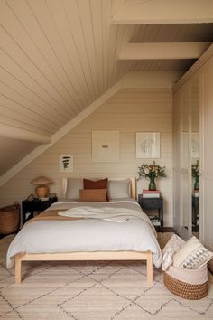 20 Smart Small Attic Room Ideas Nobody Talks About Attic Bedroom Bunk Beds, Loft Conversion Bedroom Master Suite Attic Bathroom, Gable Roof Bedroom, Attic Into Bedroom, Slanted Bedroom, Tiny Attic Bedroom