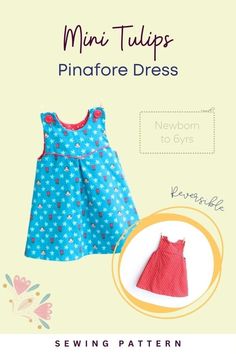 the sewing pattern for this dress is easy to sew