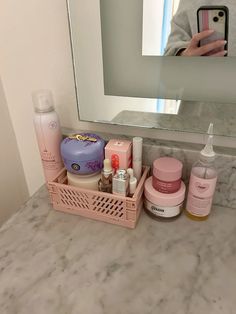 pink makeup aesthetic that girl skincare coquette stargirl Pink Makeup Aesthetic, Glow Up Challenge, Girl Skincare, Girl Therapy, Bathroom Goals, Makeup Aesthetic, Cute Desk, Cute Bedroom Decor