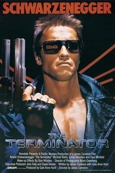 PRICES MAY VARY. Poster measures 24x36 inches (61x92 cm) and ideal size for any standard 24x36 frame. Lightweight and low-glare satin finish paper creates photo quality poster art for your home decor. All poster prints are carefully rolled and packed. Officially licensed The Terminator merchandise. The 1984 movies title character was a time traveling cyborg assassin built by Cyberdyne Systems. The film contains the iconic movie quote Ill Be Back. Perfect for fans of classic action movies and sci Terminator Poster, Terminator 1984, Terminator Movies, 1984 Movie, The Truman Show, The Terminator