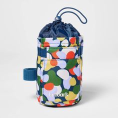 an image of a colorful bag on a white background with the word imark printed on it