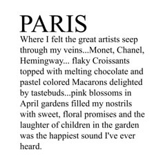 the text is written in black and white, with an image of paris on it