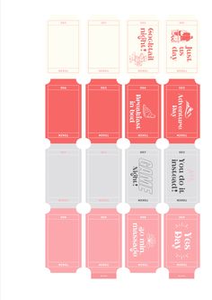 some pink and white paper tags with the words, i love you to the bottom