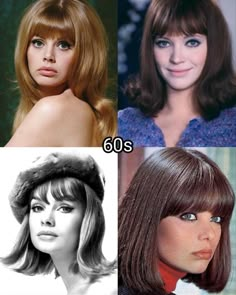 60s Bangs, 1960s Hair And Makeup, 1960 Hairstyles, 60s Beauty, 1960s Hair, 60s Hair, 70s Hair, 60s And 70s Fashion, 60s Style