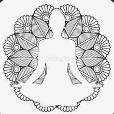 the outline of a person sitting in a lotus position