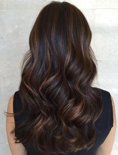 Silky Waves With Caramel Highlights 10 Major Winter Hair Colors, Winter Hair Colors, Balayage Hairstyles, Dark Brunette Hair, Subtle Balayage, Brown Hair Looks, Why Try