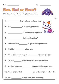 a worksheet for children to learn how to read the words in their own language