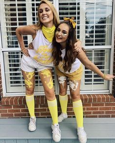 Yellow Pep Rally Outfit, Black And Gold Spirit Day, Yellow Team Spirit Outfits, Black And Gold Spirit Week Outfits, Yellow Themed Outfits, Black And Gold Football Game Outfit, Gold Theme Football Game Outfit, Yellow Spirit Day