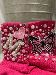 Stylish Unique Statement Socks and Bows - Etsy Charm Socks, Bedazzled Items, Crazy Accessories, Junk Socks, Crocs Diy, Bling Socks, Bedazzled Shoes Diy, Socks Ideas, Heels And Socks