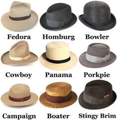 The 60s and 70s were known for the fabulous hats we used to wear! - Starts at 60 Types Of Mens Hats, Homburg, Sharp Dressed Man, Moda Vintage, Well Dressed Men, Hats Vintage, Well Dressed