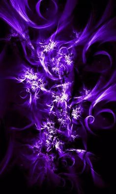 an abstract purple background with swirls and bubbles in the center, on a black background