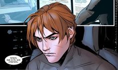 an image of a man with red hair in the comics