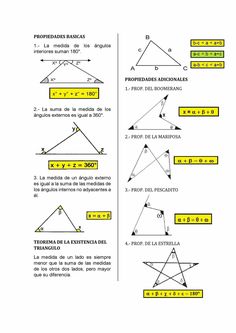 the diagram shows how to use triangles in different ways