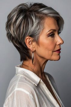 Short Hairstyle Women 60 Years Old, Short Hair 50 Year Old Women, Older Women Short Hairstyles, Short Haircuts For Older Women, Older Women's Hairstyles, Haircuts For Older Women, Old Hairstyles, Grey Hair Styles For Women