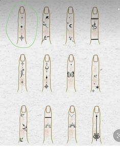 an image of different sizes and shapes of clothes pins on a sheet of white paper