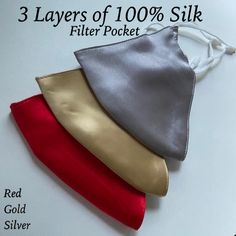 "3 Layers of highest quality SILK with quality sewing stitch work offered at the lowest price. This is not cheap 2 layer low grade mulberry silk with poor sewing stitch! Every Layer of this mask is 100% mulberry Silk Grade 6A 19mm. FACTS TO KNOW about your Silk or Satin Mask - Are you buying a silk or satin mask? Silk is far superior to satin in quality and benefits. Our Mask is 100% Mulberry Silk. All 3 layers of our mask are made with Mulberry Silk. - SENSITIVE SKIN and ALLERGIES ? Our Mulberr Lily Silk, Luxury Face Mask, Luxury Mask, 9 Dimensions, Custom Mask, Party Face Masks, Purple Lily, Bridal Mask, Silk Mask