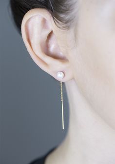 Pearl Threader Earrings, Space Jewelry, Gold Bar Earrings, Pink Pearls, Hammered Hoop Earrings, Prom Earrings, Bar Stud Earrings, Jewelry Pearl, Large Hoop Earrings