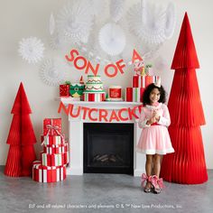 Add a playful touch to your Christmas party decor with this fun and festive Elf Son Of A Nutcracker Banner! Inspired by the iconic Elf Christmas movie quote, this holiday decoration is guaranteed to get a giggle out of your Christmas party guests. The perfect Elf-inspired Christmas party decoration to hang above your mantel or underneath your television for an Elf movie night! > Contains 1 banner> Size: 16.5" L > FSC-certified paper, eco-conscious materials > Made by Bonjour Fête in collaboratio Elf Movie Night, Elf Movie Party, Elf Themed Christmas Party, Nutcracker Christmas Party, Fun Christmas Party Ideas, Son Of A Nutcracker, Christmas Palette, Christmas Movie Quotes, Elf Decorations