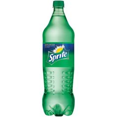 a bottle of sprite water on a white background