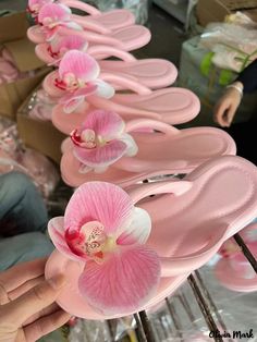 Olivia Mark - Dreamy Orchid Butterfly Beach Sandals with Anti-Slip Comfort Casual Slides Butterfly Beach, Casual Slides, Shoe Sole, Beach Sandals, Pink Pink, Pink Flower, Olivia Mark, Pink Flowers, Orchids