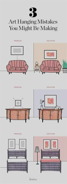 the diagram shows different types of couches, tables and other things in this room