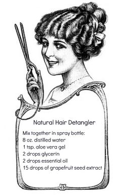 Homemade Natural Hair Detangler Recipe Natural Detangler, Natural Hair Detangler, Hair Recipes, Bath And Body Care, Natural Diy, Natural Hair Tips, Hair Stylist Life