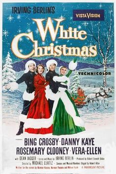 the poster for white christmas starring actors