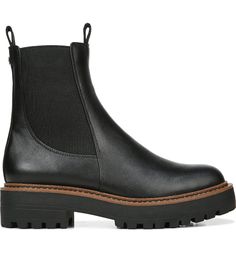 Laguna Waterproof Chelsea BootSAM EDELMAN Chelsea Boots With Socks, Sam Edelman Laguna Chelsea Boot, Chelsea Boots With Jeans, How To Style Chelsea Boots, Flat Chelsea Boots, Styling Chelsea Boots, Cute Ankle Boots, How To Wear Ankle Boots, Boots Outfit Ankle