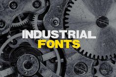 Here are more as 50 industrial fonts for your next builder design project. Keep an eye to these nice fonts and visit us again for more creative designs. 😍 Industrial Font Typography, Metal Industry Logo Design, Industrial Graphic Design Branding, Industrial Branding Design, Industrial Logo Design Inspiration, Industrial Typography, Industrial Graphics, Industrial Graphic Design, Industrial Logo Design