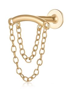 an image of a gold chain door handle