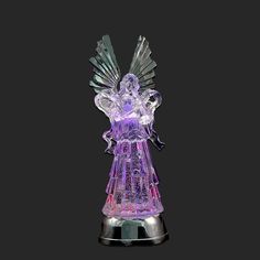 PRICES MAY VARY. ❄Our LED Angel snow globe lamp is made by Acrylic with water and glitter filling, a great addition to your Christmas home decoration, also a great Christmas gift choice for your friends and family member ❄Automatically Color Changing: Turn on the LED Angel lights, Tricolor keeps changing continuously with water glittering swirling inside, gorgeous and elegant looking ❄Safety and Easy using: Each light up Angel lamp requires 3 AA batteries(Not Included), 3-way slide switch on bot Water Lamp, Photo Snow Globes, Thanksgiving Home Decorations, Light Angel, Angel Trumpet, Musical Snow Globes, Christmas Gifts For Pets, Christmas Snow Globes, Color Changing Lights