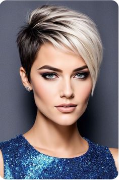 Brooke Hairstyles, Bold Haircuts, Asymmetrical Pixie Cuts, Asymmetrical Pixie, Spiked Hair, Choppy Hair